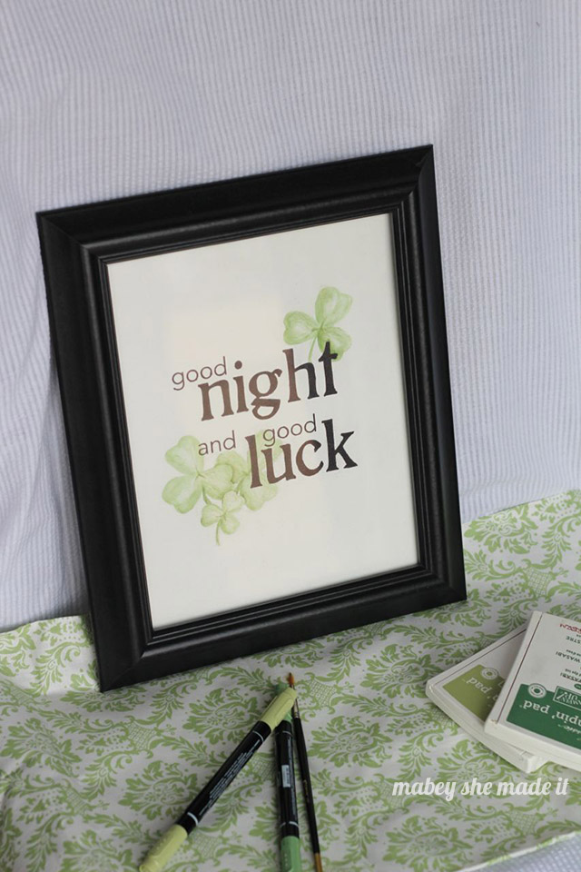 FREE printable and craft tutorial for St. Patrick's Day! 