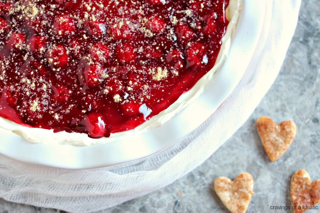 Cherry Cheesecake Dip with Cinnamon Pie Dippers by cravingsofalunatic.com | Super easy to make Cherry Cheesecake Dip plus an easy recipe to make your own Cinnamon Pie Dippers. All in less than 15 minutes!