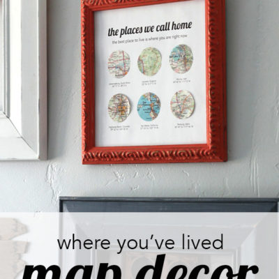 The Places You’ve Lived Map Decor