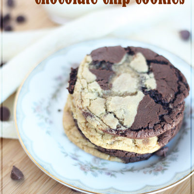 Brownie Swirl Chocolate Chip Cookies