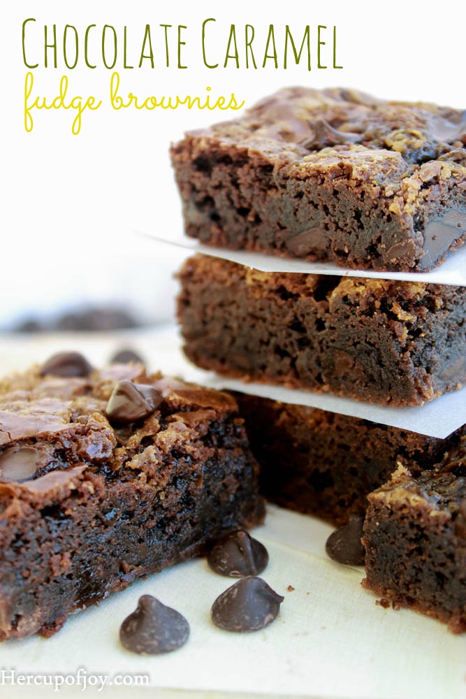 Chocolate Caramel Brownies - Her Cup of Joy-1332 fg