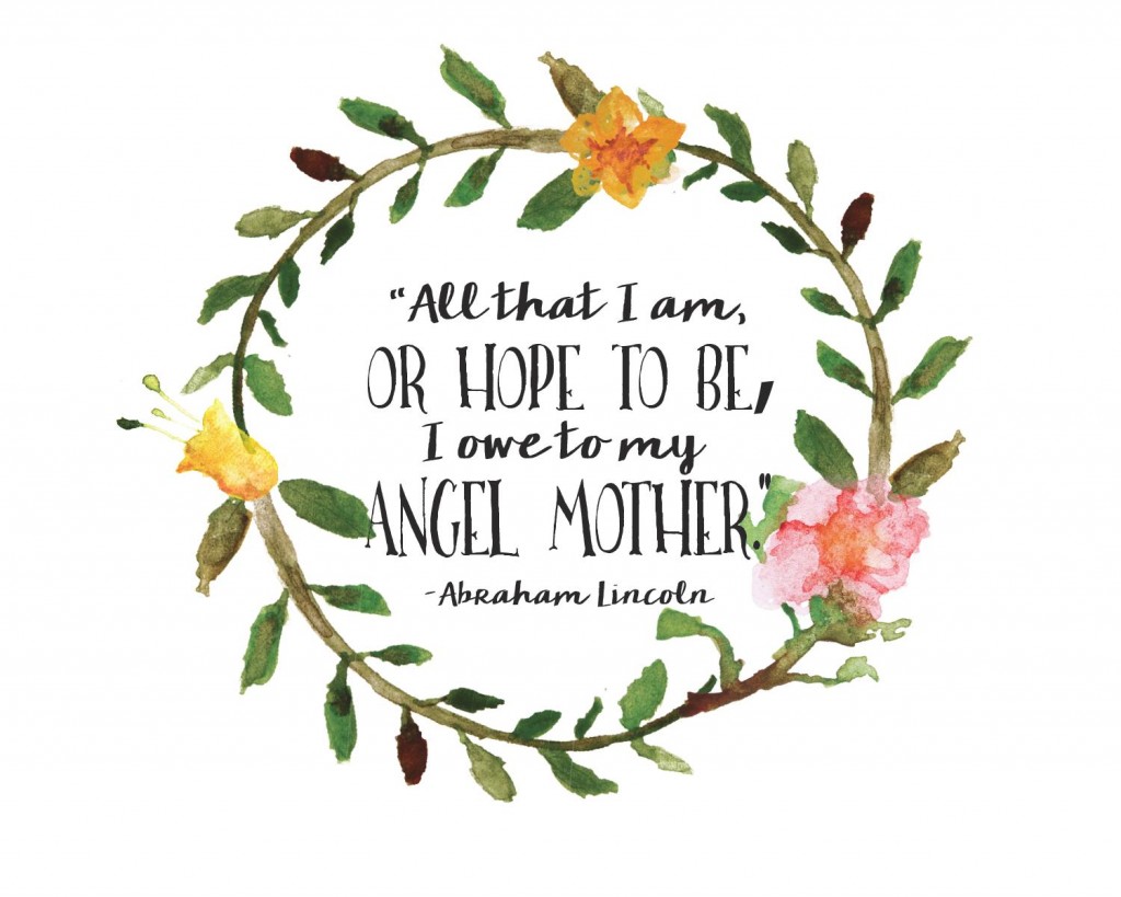 Free Mother's Day Printable.  Just print this off, frame it and your mom will love it!