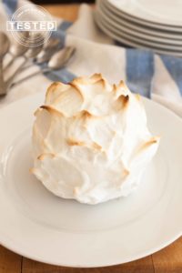 Individual Mini Baked Alaska Ding Dongs are a perfect summer dessert you can have stashed in freezer and be at the ready. Individual Mini Baked Alaska Ding Dongs are Hostess Ding Dongs transformed into an elegant dessert that will be waiting in your freezer. They will be the perfect treat on a hot day. Just 2-4 minutes in the oven or with a kitchen torch, and dessert is ready. 