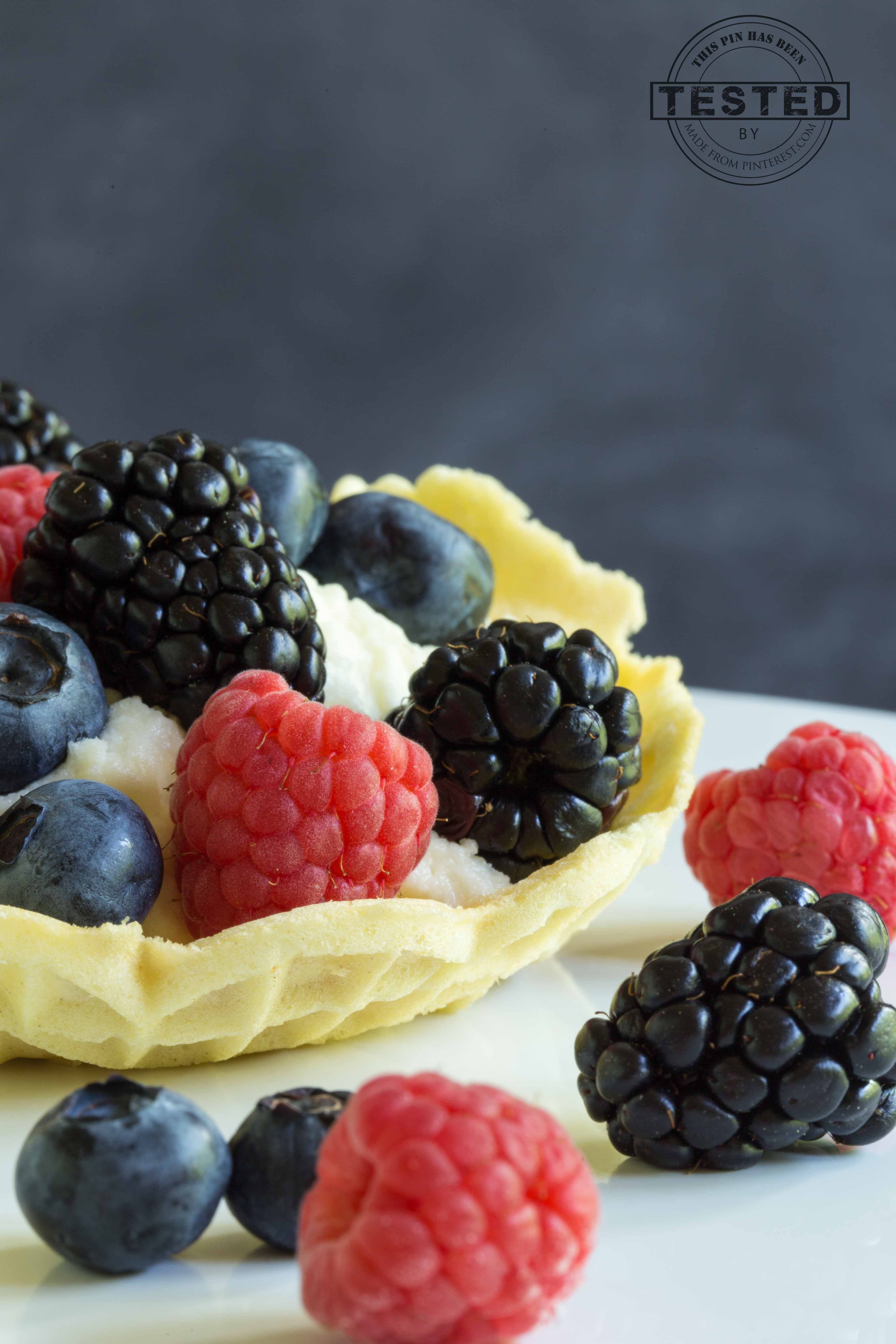 Fruit Topped Pizzelles