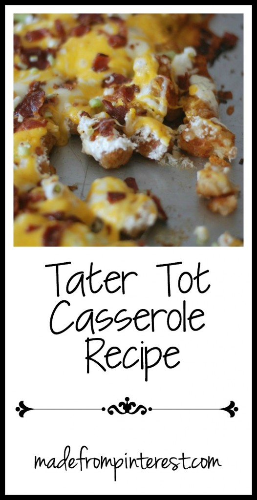 Don't judge me that I love Tater Tots. And you will too after you try this Tater Tot Casserole Recipe!