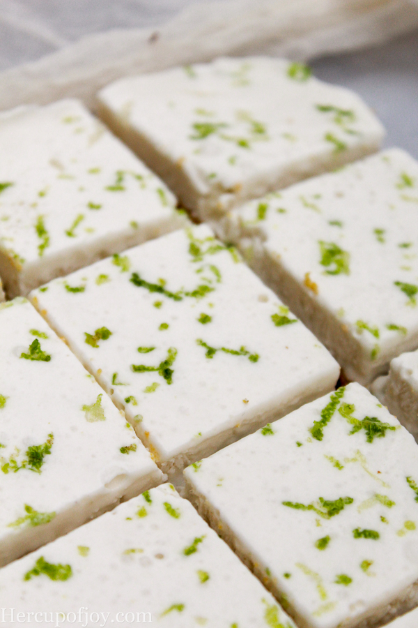 Healthy No Bake Key Lime Bars