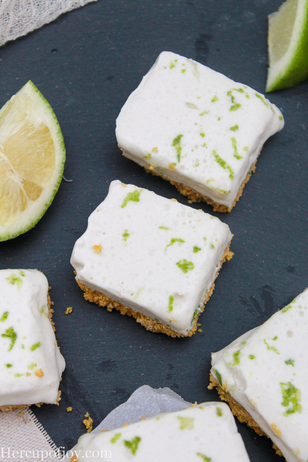 Healthy No Bake Key Lime Bars