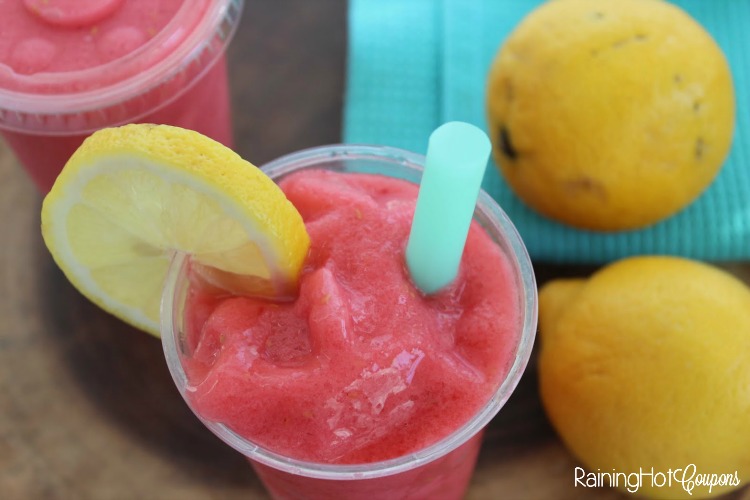 Raspberry Lemonade Slushy