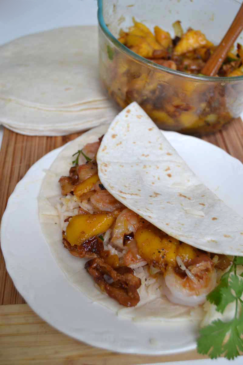 Shrimp-Taco-Mango-Bacon-Chutney