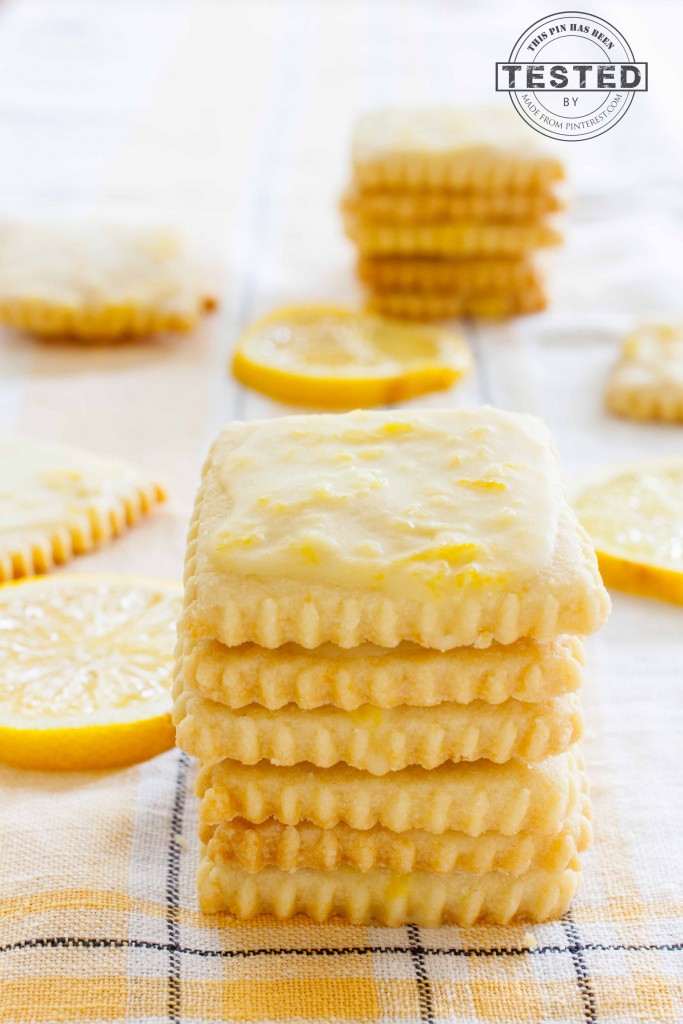 Lemon glazed shortbread cookies are seriously addicting. A buttery cookie, with a light, tart glaze that gives it just the right amount of zing!