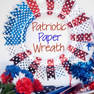 Patriotic Paper Wreath