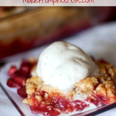 Rhubarb Dump Cake