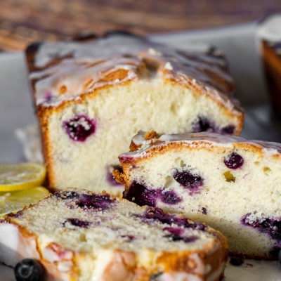 I'm happy to share with you one of my absolute favorite flavor combinations, lemons and blueberries, in a delicious, moist Lemon Blueberry Pound Cake.