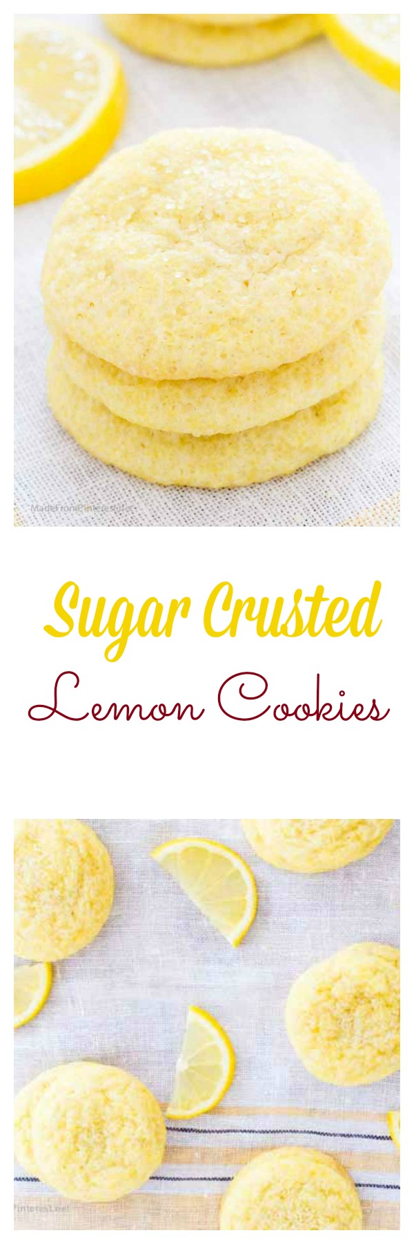 These Sugar Crusted Lemon Cookies were a family favorite growing up! 