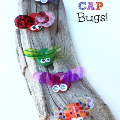 Make Bottle Cap Bugs!