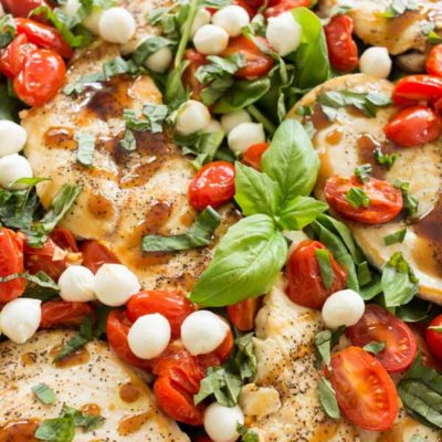 Balsamic Glazed Caprese Chicken