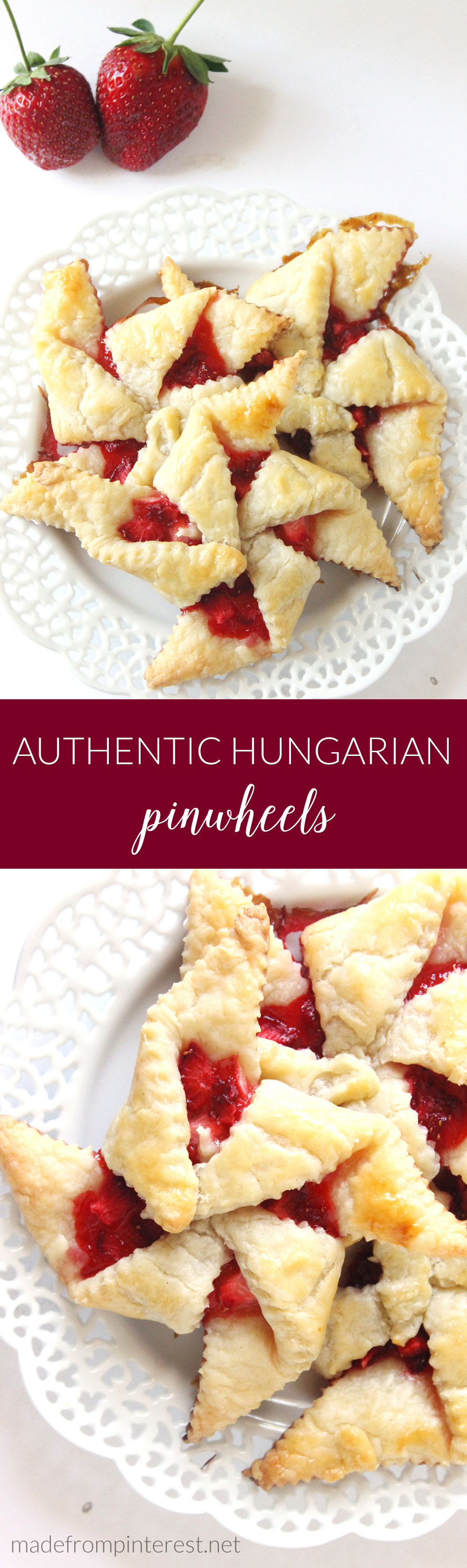 Learn how to make authentic Hungarian pinwheels! Using just 6 ingredients, these easy-to-make pinwheels are sure to become a family favorite in no time!