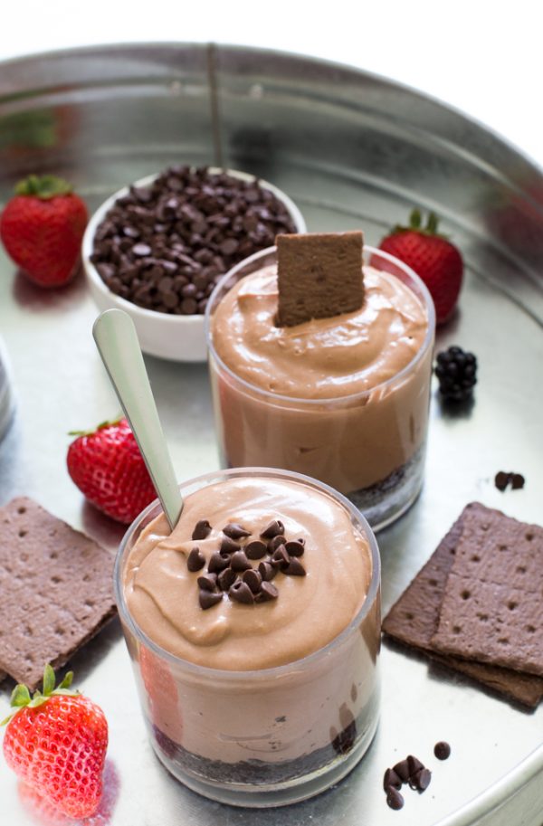 Individual Nutella Cheesecake Mousse