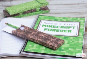 Minecraft School Supplies by AttaGirlSays.com