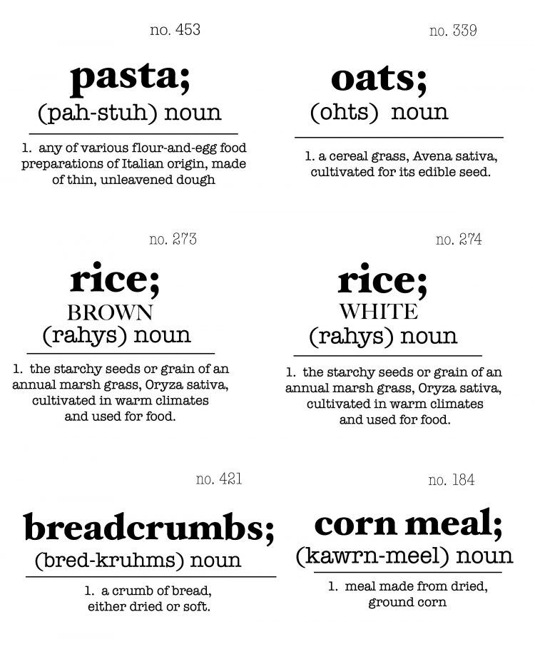 Free Printable Pantry Labels - Tgif