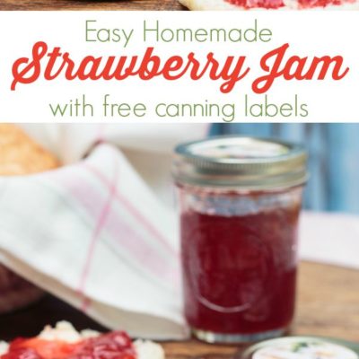 Homemade Strawberry Jam & Canning Printables