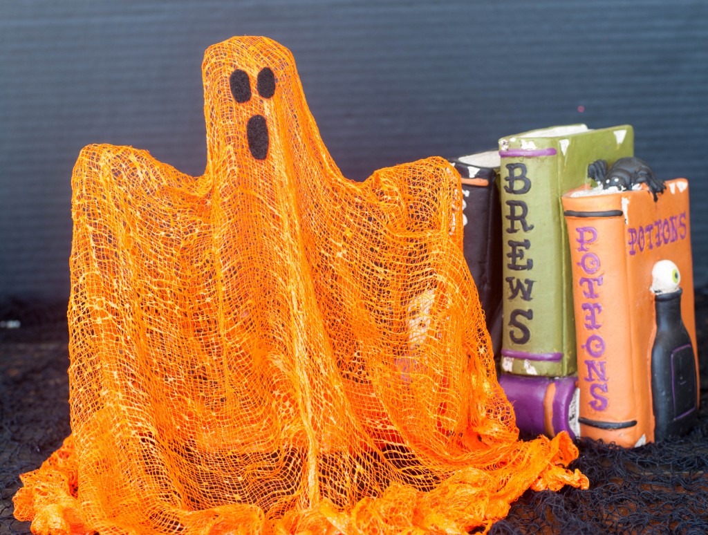 Made in bright Halloween colors, these stand up ghosts are bringing color back to life! Get it? 
