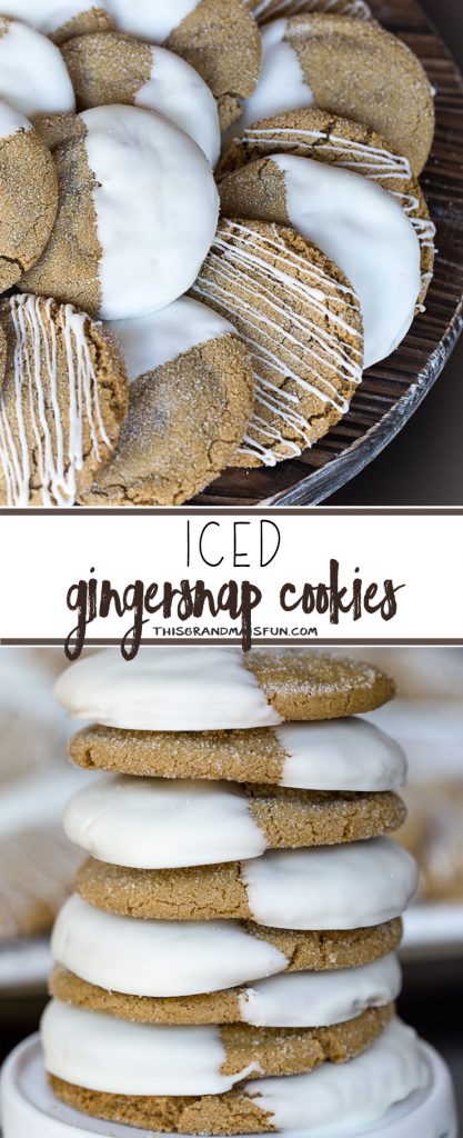 These are the BEST Gingersnap cookies I have ever made! They are crispy on the outside and chewy on the inside. The white chocolate makes them irresistible, make a double batch because these will go FAST!