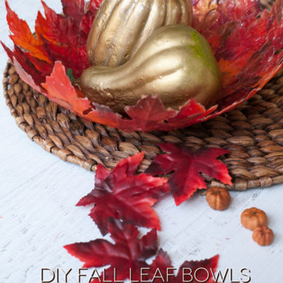 DIY Fall Leaf Bowl