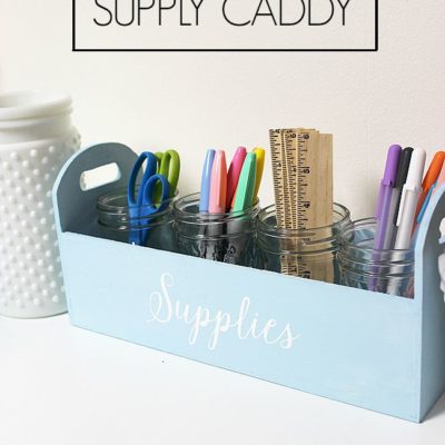 Mason Jar Supply Caddy