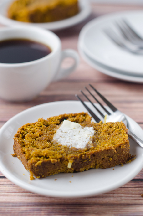 Vegan Pumpkin Coconut Bread is a really good reason to start eating healthy.