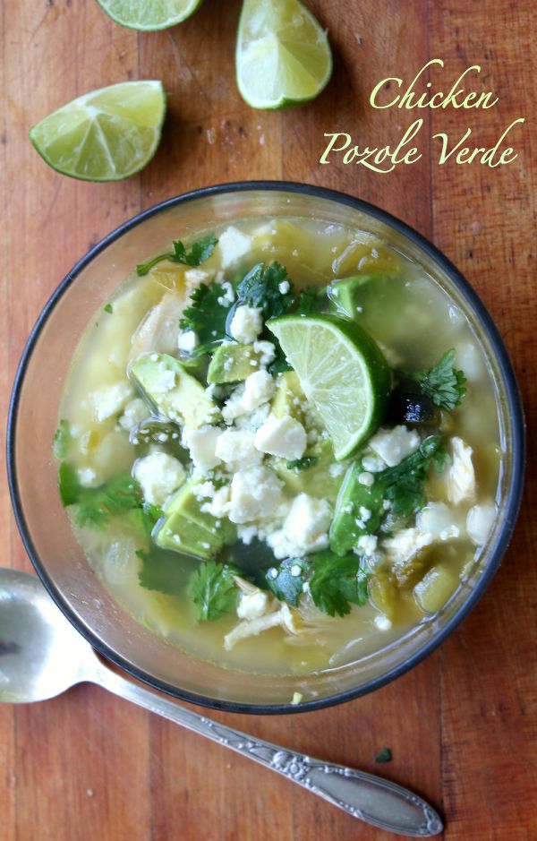 Chicken Pozole Verde is a southwestern style chicken soup that is full of great, spicy flavor. 