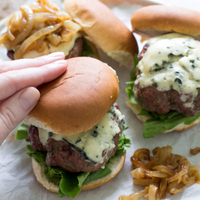 French Onion Blue Cheese Sliders