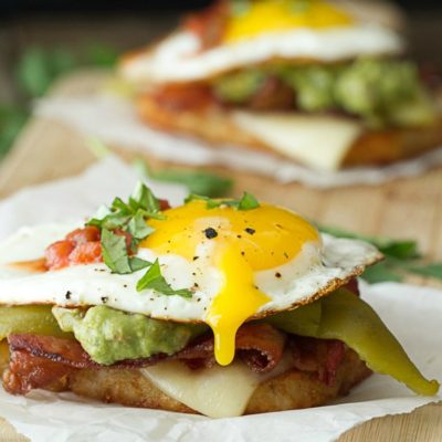 Bacon Egg Breakfast Stack