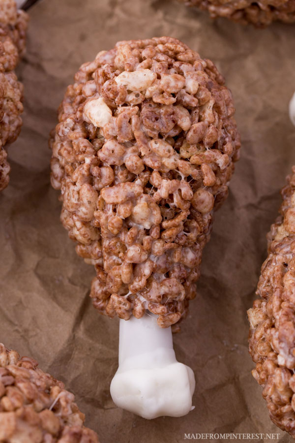 Rice Krispie turkey drumstick