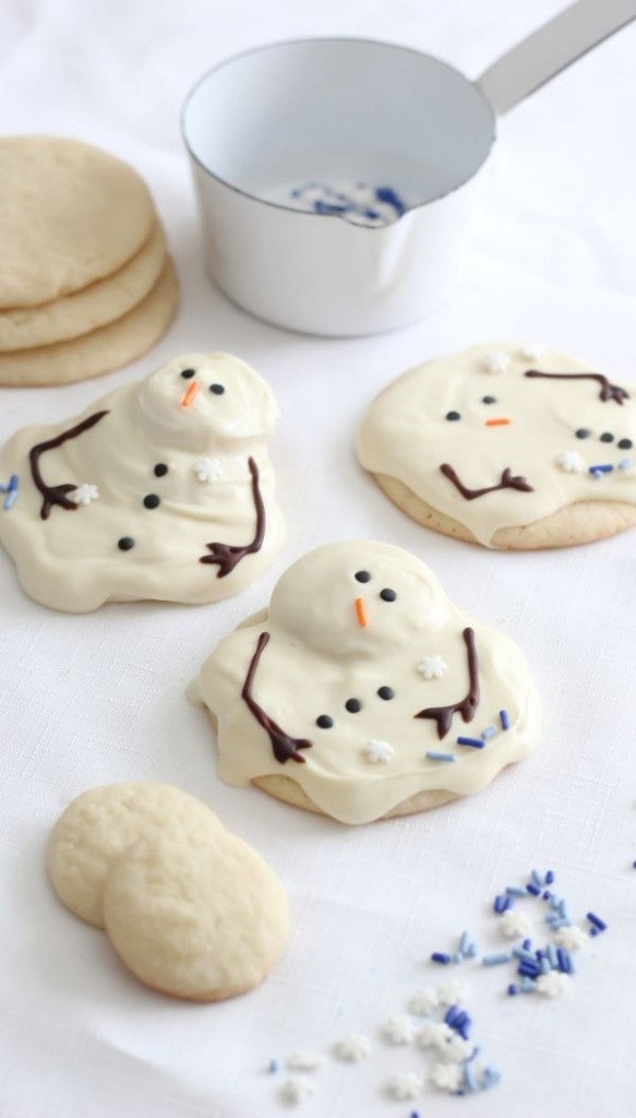 Melting Snowman Cookies