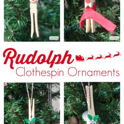 DIY Reindeer Clothespin Ornaments