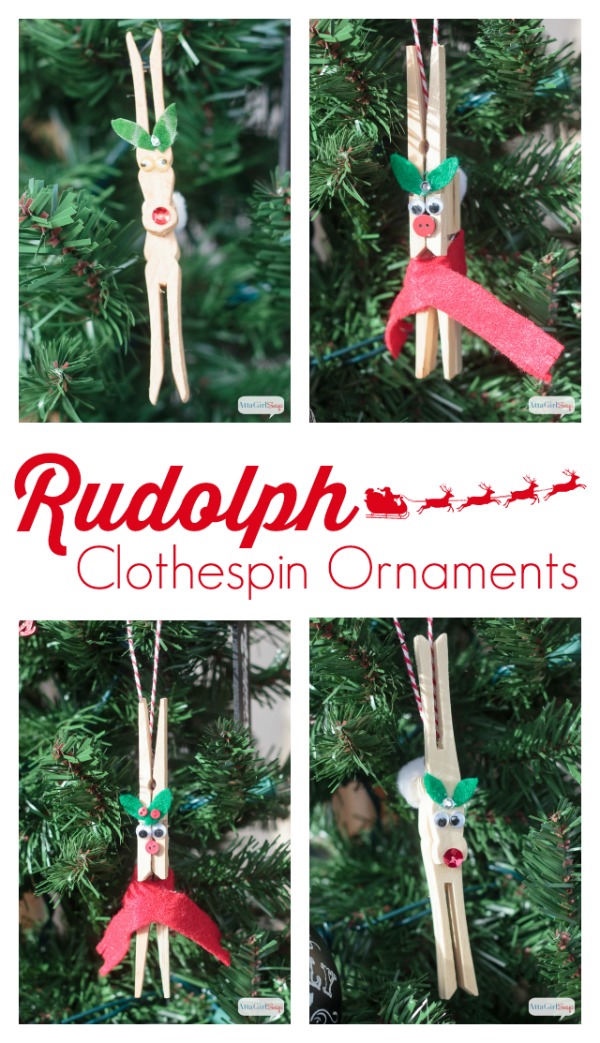 DIY Reindeer Clothespin Ornaments TGIF This Grandma is Fun