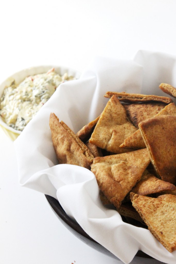 Learn how to make homemade pita chips with this simple and easy recipe from MadeFromPinterest.net