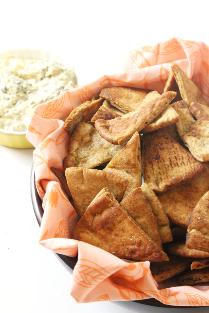 Learn how to make homemade pita chips with this simple and easy recipe from MadeFromPinterest.net