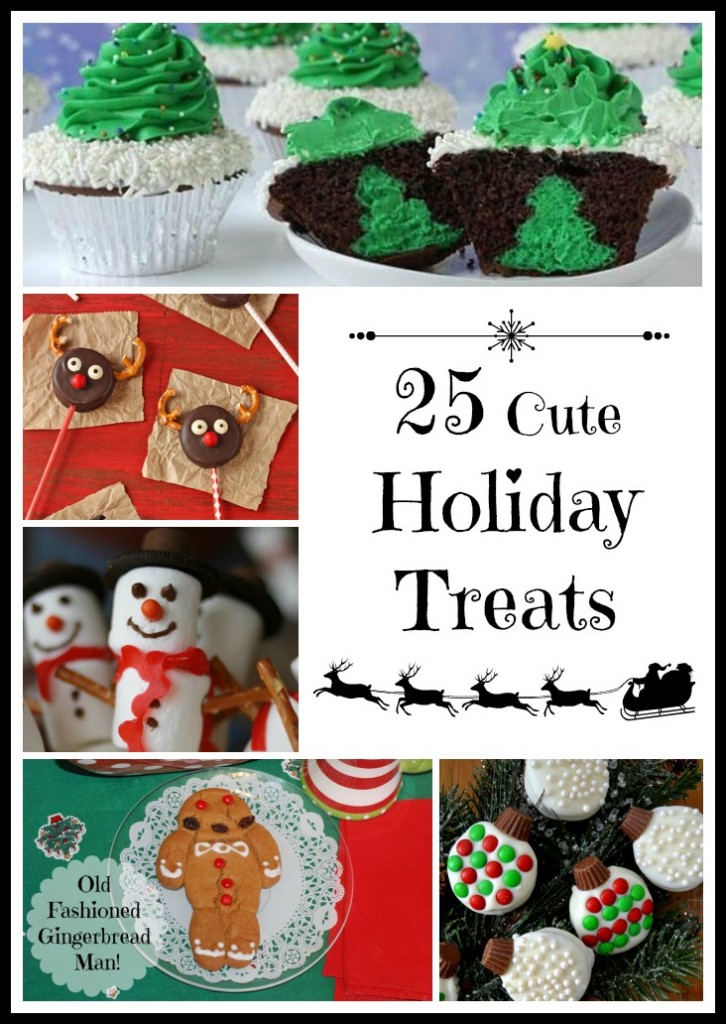 These 25 Cute Holiday Treats offer a variety of yummy ideas to bring in the Christmas season!