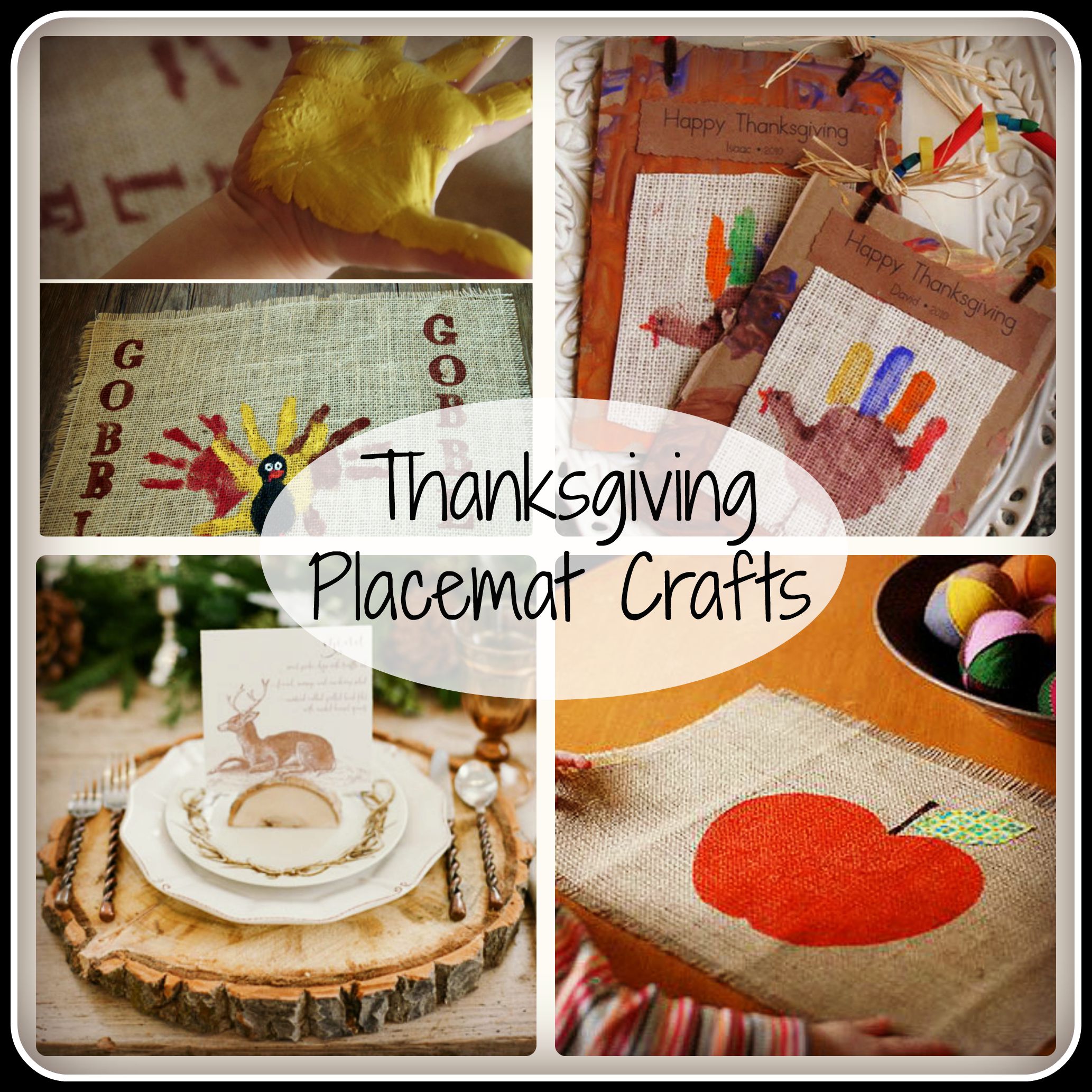 Craft Paper Thanksgiving Table Runner, Kids Table Decor