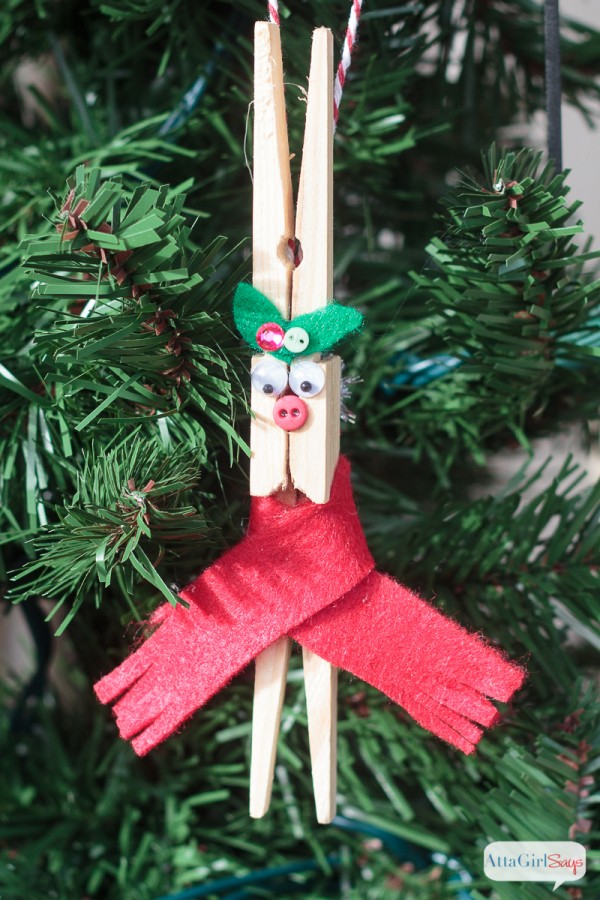 Clothespin Reindeer Ornaments Tutorial ⋆ Dream a Little Bigger