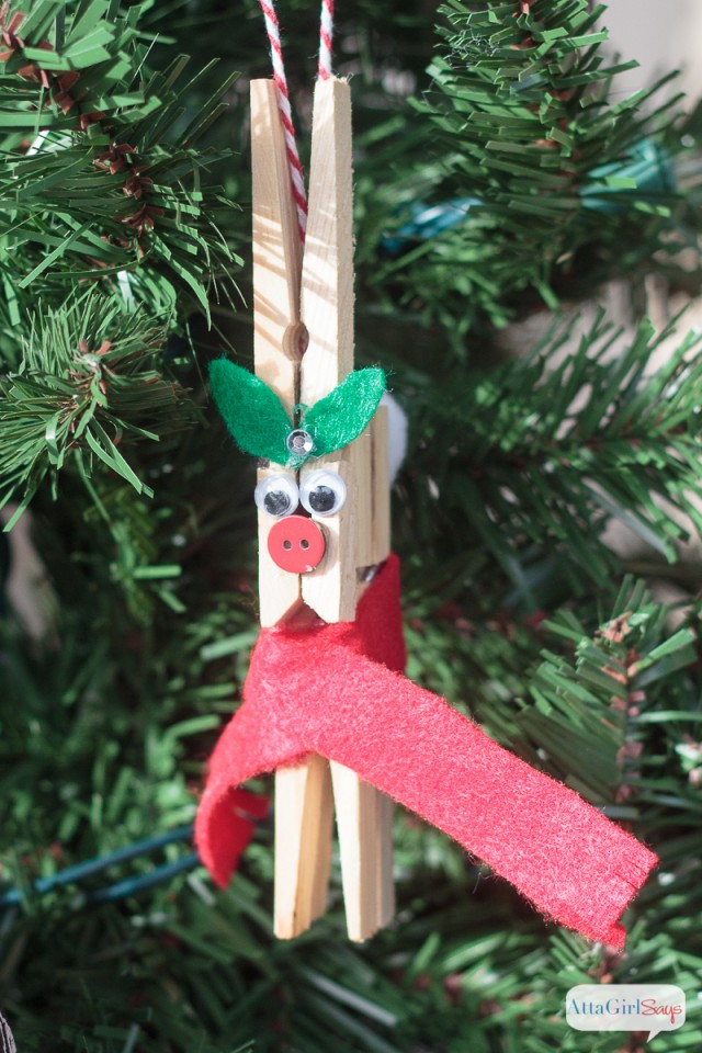 DIY Reindeer Clothespin Ornaments - TGIF - This Grandma is Fun