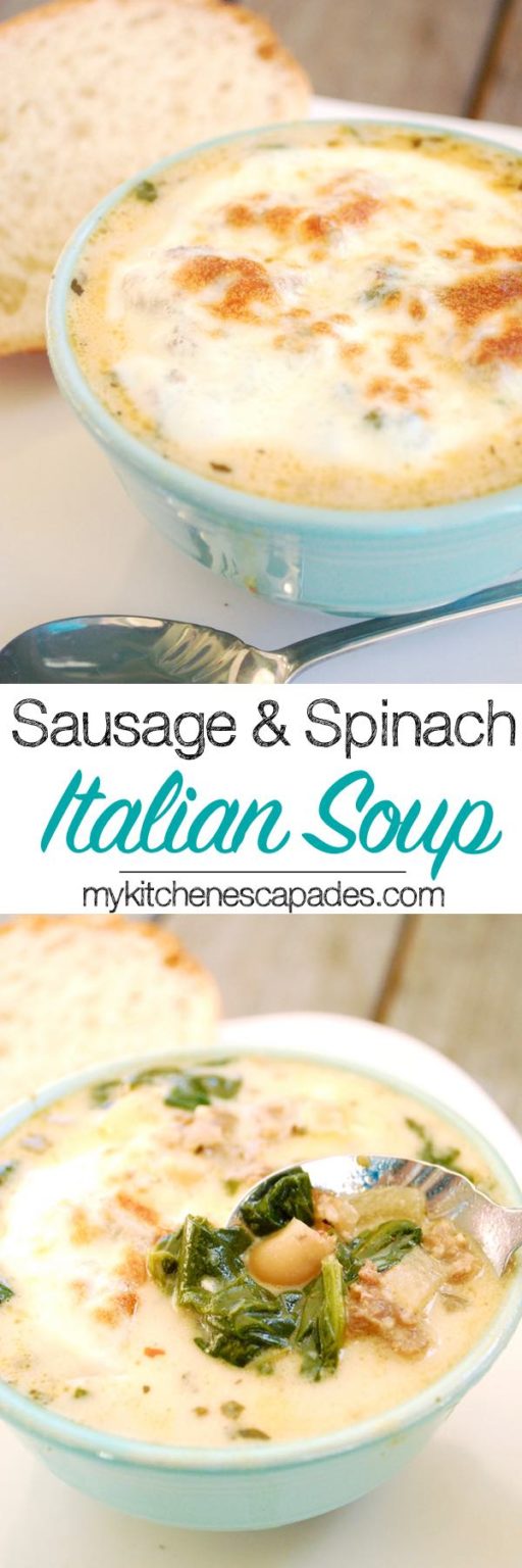 Sausage and Spinach Italian Soup