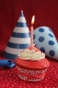 These decadent vegan red velvet cupcakes with peppermint cream cheese frosting are ready for any party--perfect for birthdays, Christmas, New Year's Eve