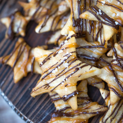 Salted Chocolate Caramel Tortilla Chips