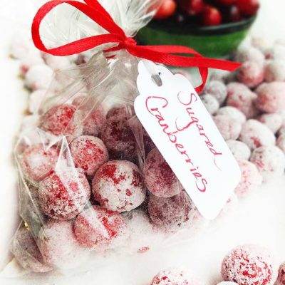 Festive Sugared Cranberries