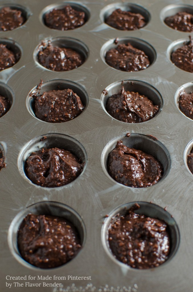 Each of these delectable Chocolate Brownie Bites has crispy edges and a rich, fudgy little center with little bits of almond.