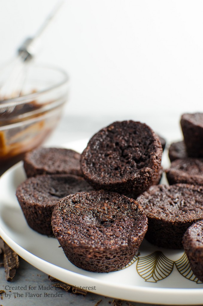 Each of these delectable Chocolate Brownie Bites has crispy edges and a rich, fudgy little center with little bits of almond.