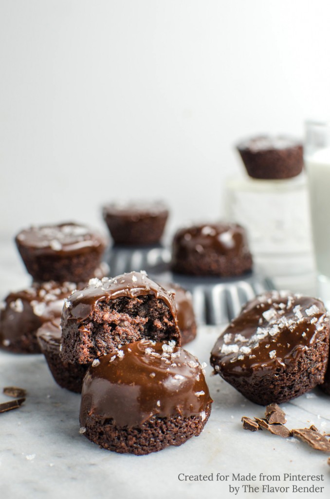 Each of these delectable Chocolate Brownie Bites has crispy edges and a rich, fudgy little center with little bits of almond.